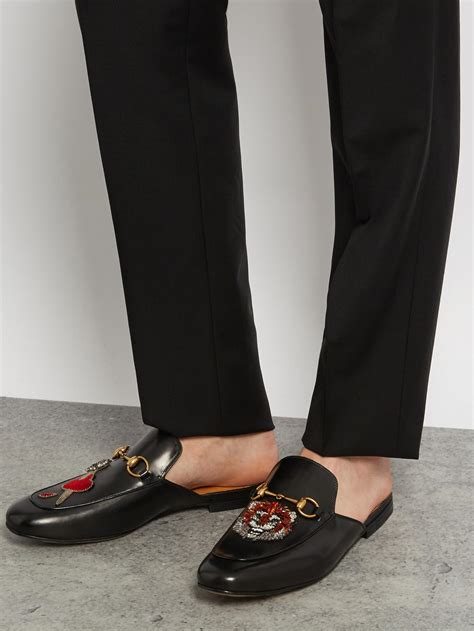 gucci backless loafers mens|men gucci loafers for sale.